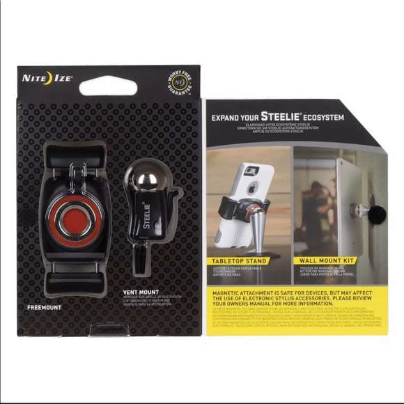 Nite Ize Steelie Freemount Vent Mount Kit Magnetic - Picture 3 of 13